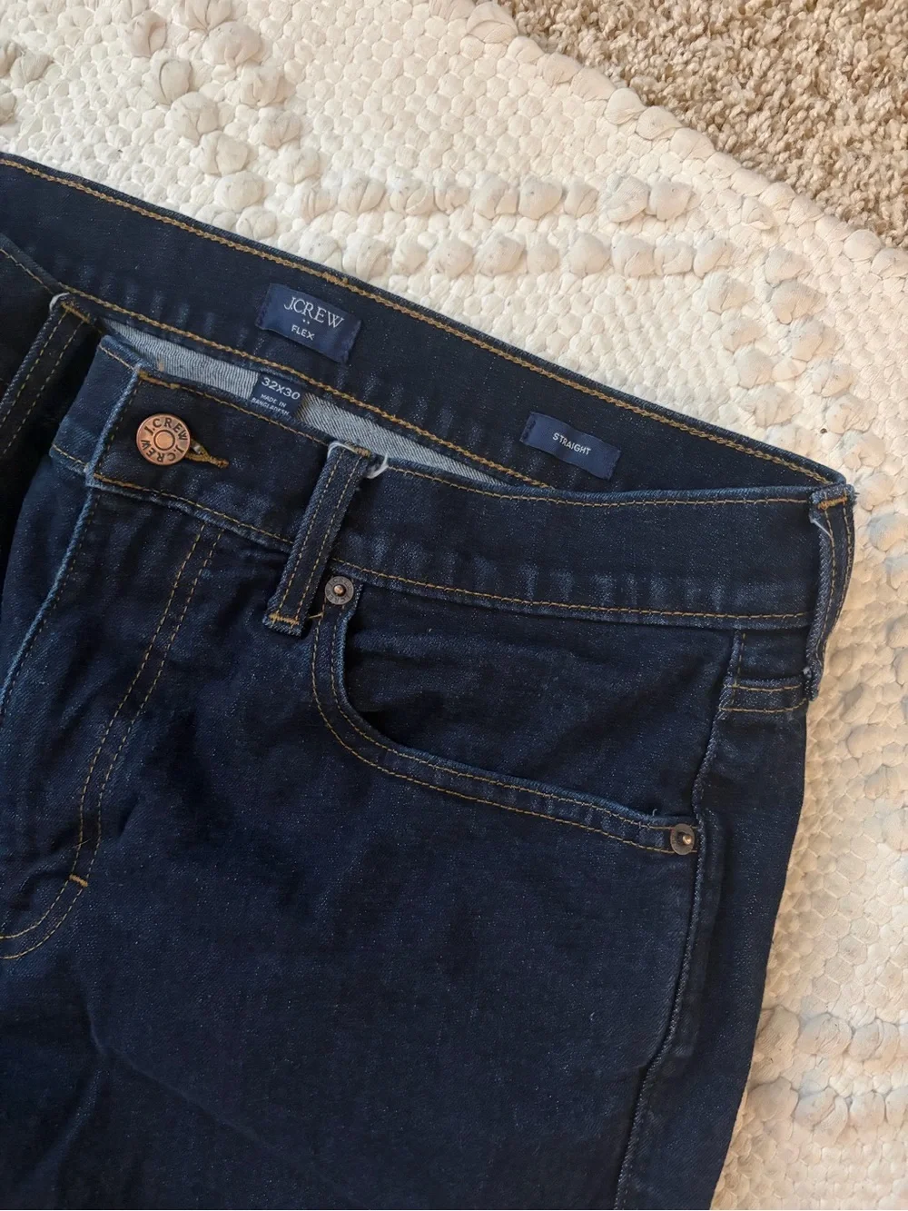 J Crew Flex Men's Straight Denim Jeans